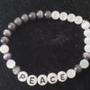 Peace or Unity Cats Eye Bracelet  (Made by Chloe)